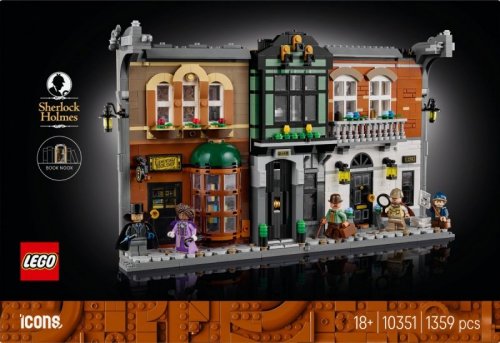 LEGO Klocki Icons 10351 Sherlock Holmes: Book nook
