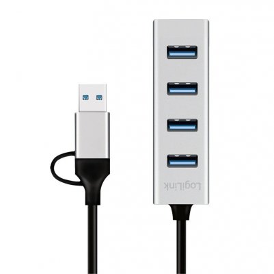 LogiLink Hub USB3.0 4-porty USB- A 5Gbit/s