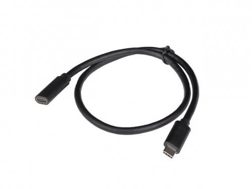 Lanberg Przedłużacz USB-C M/F 3.1 0.5m czarny