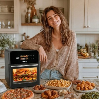 GreenBlue Frytkownica beztłuszczowa Air Fryer GB950 1800 W, 10L