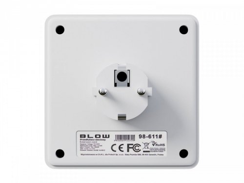 BLOW Rozgałęźnik R-20 PR 2-GNIAZDA + 2USB + USB-C biały