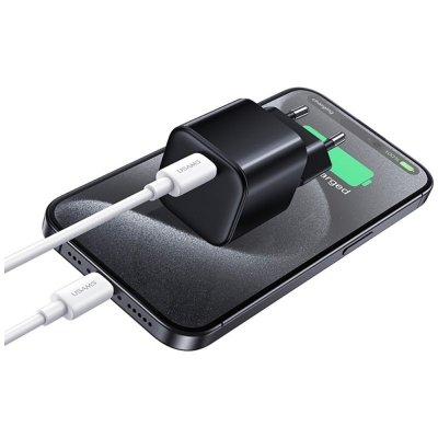 USAMS Ładowarka sieciowa JC Series CC289 25W GaN Fast Charger USB-C    czarna