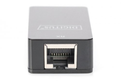 Digitus Przedłużacz/Extender USB 1.1 po skrętce Cat.5e/6 UTP/SFP do 45m, czarny, 20cm