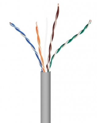 Gembird Kabel UTP KAT 5 drut AL- CU 305M szary
