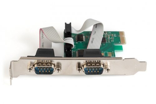 Digitus Karta rozszerzeń (Kontroler) RS232 PCI Express, 2xDB9, Low Profile, Chipset: ASIX99100