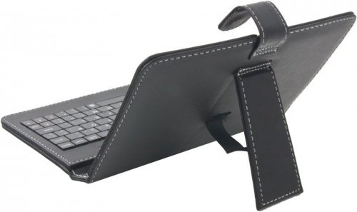 Esperanza KLAWIATURA + ETUI DO TABLETÓW 7 cali EK123 MADERA / SKÓRA            EKOLOGICZNA /  STAND / CZARNE