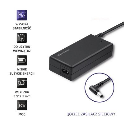 Qoltec Zasilacz do IBM Lenovo 90W | 20V | 4.74A | 5.5*2.5