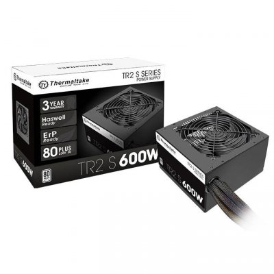 Thermaltake Chłodzenie TR2 S Black 600W (80+ 230V EU, 2xPEG, 120mm, Single Rail)