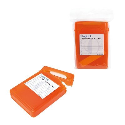 LogiLink Pudełko ochronne do HDD 3.5&#039;, pomarańczowe