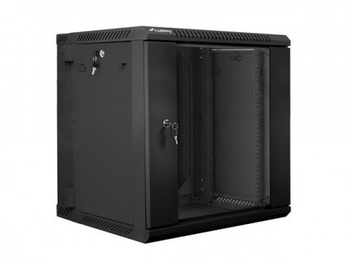 Lanberg Szafa instalacyjna wisząca dwusekcyjna 19&#039;&#039; 12U 600X600mm czarna