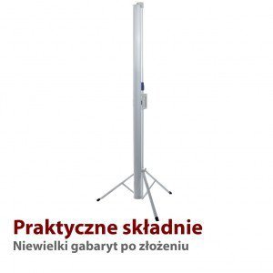 ART Ekran ręczny na statywie 4:3 120 cali 244x183cm TS-120 4:3