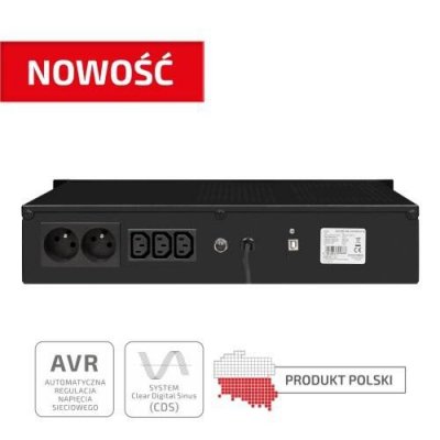 EVER UPS  ECO Pro 1000 AVR CDS 19 cali 2U