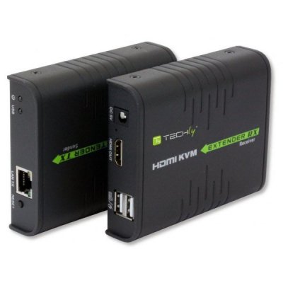 Techly Extender HDMI + USB po skrętce Cat.5/5e/6 120m