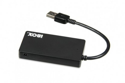iBOX Hub USB 3.0 4-porty, slim IUH3F56 (4x USB 3.0) Czarny