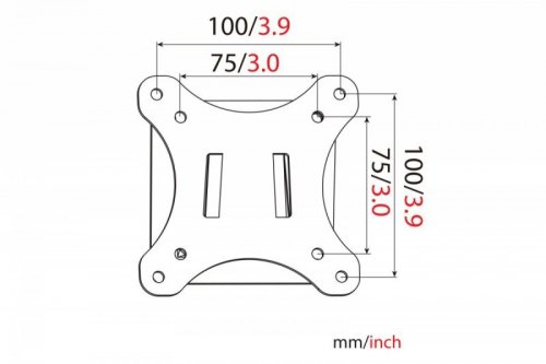 Digitus Uchwyt ścienny pojedynczy, 1xLCD, max. 27 cali, max. obciążenie 18kg, poziomnica