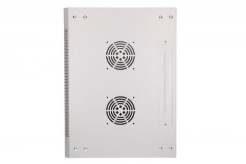 Extralink Szafka wisząca rack 9U 600x450 szara szklane drzwi