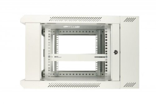 Extralink Szafka wisząca rack 6U 600x600 szara dwusekcyjna