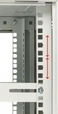 Extralink Szafka wisząca rack 6U 600x600 szara dwusekcyjna