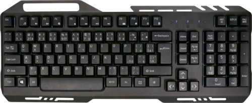 YENKEE Klawiatura YKB 3200 SHADOW metalowa, podświetlenie LED