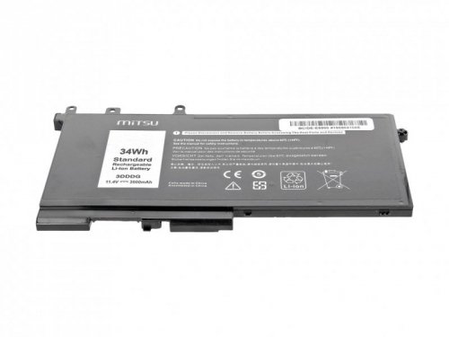 Mitsu Bateria do Dell Latitude E5280, E5580 3000 mAh (34 Wh) 11.4 Volt