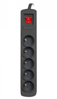 Armac Listwa zasilająca ARC5 3m czarna     ARC5/30/CZ
