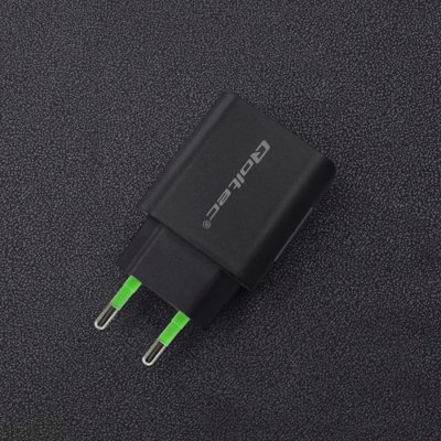 Qoltec Ładowarka sieciowa | 18W | 5-12V | 1.5-3A | USB typ C PD |       USB QC 3.0 | Czarna