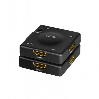 LogiLink Switch 3x1 HDMI, 1080p 60Hz