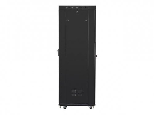 Lanberg Szafa instalacyjna rack stojąca 19 42U 800x800 czarna, drzwi szklane LCD (Flat pack)