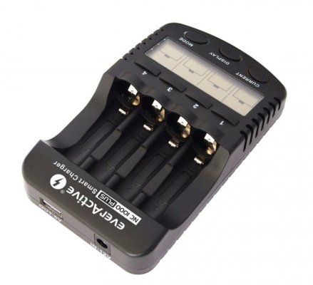 everActive Ładowarka procesorowa NC-1000 PLUS do akumulatorków AA/AAA