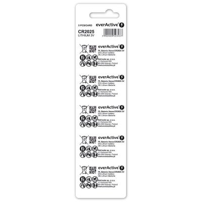 everActive Bateria litowa CR2025 blister 5 szt.