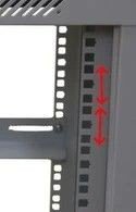 Extralink Szafa rack 15U 600x600mm szara wisząca