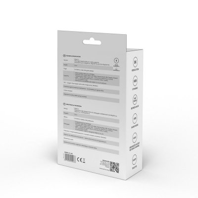 Savio Kabel HDMI (M) v2.1, 1,8m, 8K, miedź, niebiesko-czarny, złote końcówki, ethernet/3D, CL-142