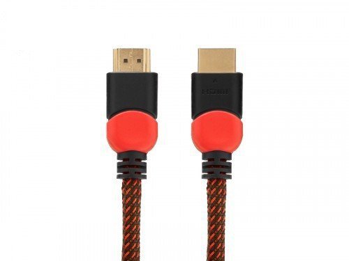 Savio Kabel HDMI 2.0 dedykowany do PC czerwono-czarny 3 m, GCL-04
