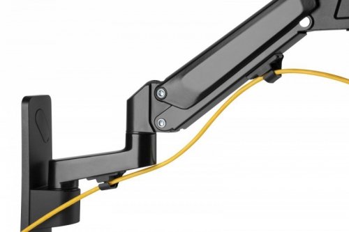 Digitus Uchwyt ścienny pojedynczy, 1xLCD, max. 43 cale, max. obciążenie 23kg, ze sprężyną gazową, obrotowy