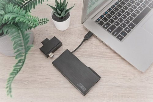 Digitus Stacja dokująca USB 3.0 Typ A 7-portów, 4K 30Hz, HDMI, VGA, 2x USB 3.0, SD microSD, RJ45