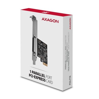 AXAGON PCEA-P1N Kontroler PCIe 1x port równoległy (LPT), w zestawie SP & LP