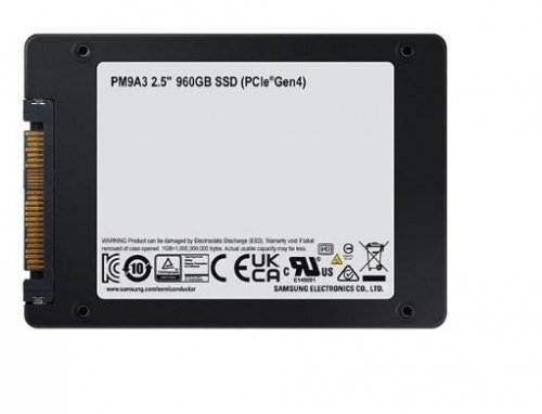 Samsung Dysk SSD PM9A3 U.2DCT 3840GB MZQL23T8HCLS-00W07 NVMe