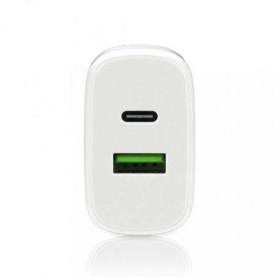 everActive Ładowarka USB/USB-C QC3.0 25W Biała