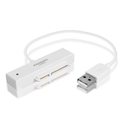 AXAGON ADSA-1S Adapter USB 2.0 SATA do szybkiego przyłączenia 2.5 cali SSD/HDD Z pudełkiem