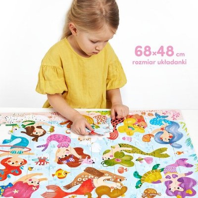 CzuCzu Puzzle 60 elementów Magiczne puzzle - Syrenki