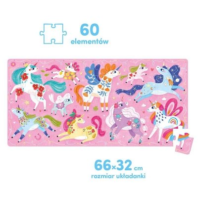 CzuCzu Puzzle 60 elementów Ach Jednorożce