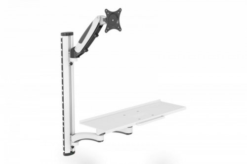 Digitus Ramię naścienne pojedyncze 1xLCD + klawiatura, max. 32 cale i 8kg uchylno-obrotowe 360° (PIVOT)