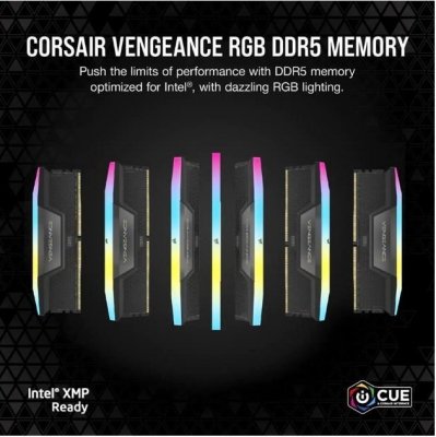Corsair Pamięć DDR5 VENGEANCE RGB 64GB/6000 (2x32GB) CL30 AMD EXPO