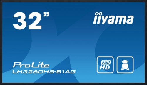 IIYAMA Monitor Digital Signage, wielkoformatowy 31.5 cala LH3260HS-B1AG matowy 24h/7  