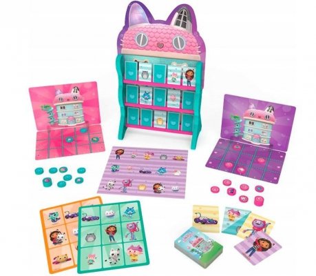Spin Master Zestaw gier Koci Domek Gabi: 8 gier w 1