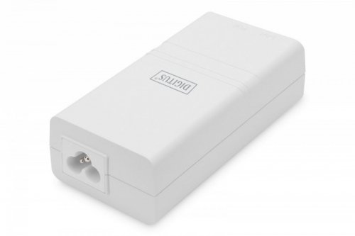 Digitus Zasilacz/Adapter PoE 802.3af, max. 48V 15.4W Gigabit 10/100/1000 Mbps, aktywny, Biały