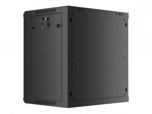 Lanberg Szafa wisząca 19 cali 12U 600x450 drzwi perforowane (flat pack) czarna