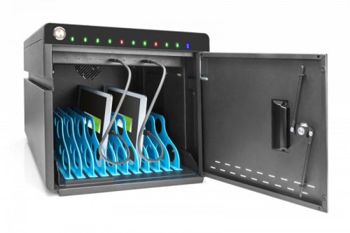 Digitus Szafa mobilna desktopowa do ładowania notebooków/tabletów do 14 cale z UV-C i USB-C