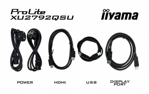 IIYAMA Monitor 27 cali ProLite XU2792QSU-B6 IPS,QHD,100Hz,HDMI,DP,4xUSB3.2,SLIM
