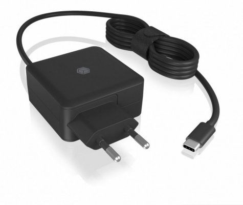 IcyBox Ładowarka IB-PS111-PD 65 Watt, Type-C , kabel 150cm